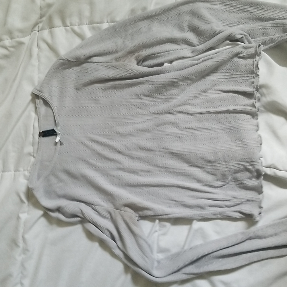 pacsun: la hearts long sleeve top in gray/silver color in size medium